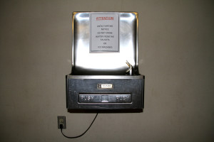 Water fountain at the Gennessee County Jail in Flint, MI: (Photo: Shanna Merola).