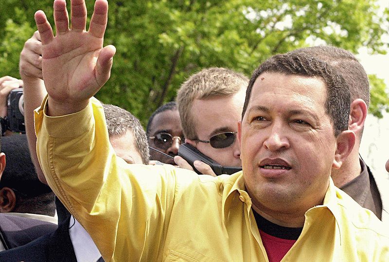 Hugo Chávez in Brazil, 2003. (Victor Soares - ABr - Agência Brasil)